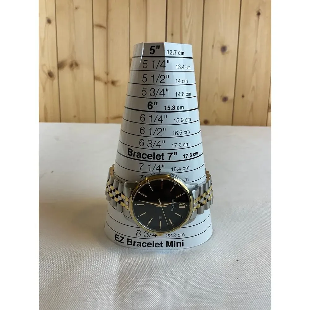 Bulova Two Tone Black Dial, about 40mm